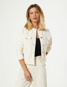 Jaqueta White Denim - Off White